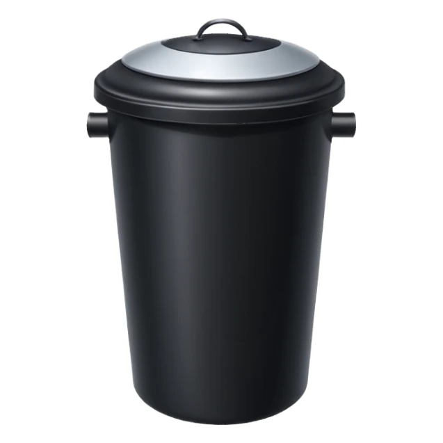  dustbin black sticker