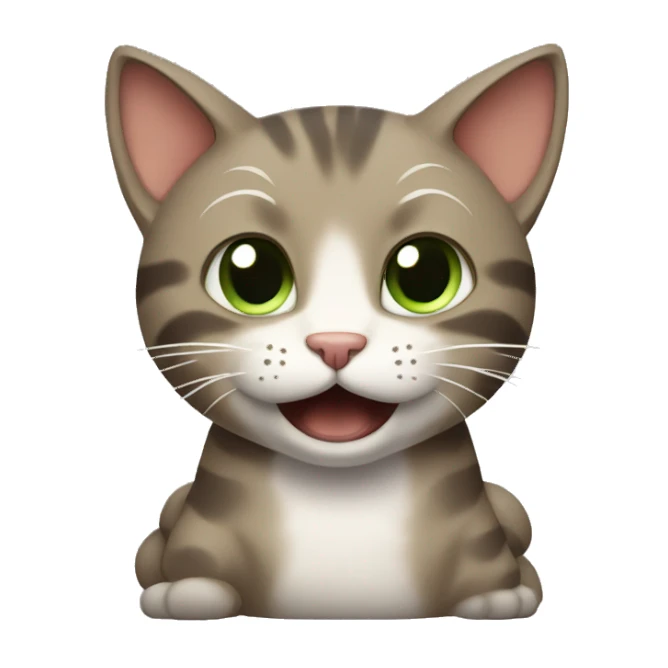 cat fipping off sticker