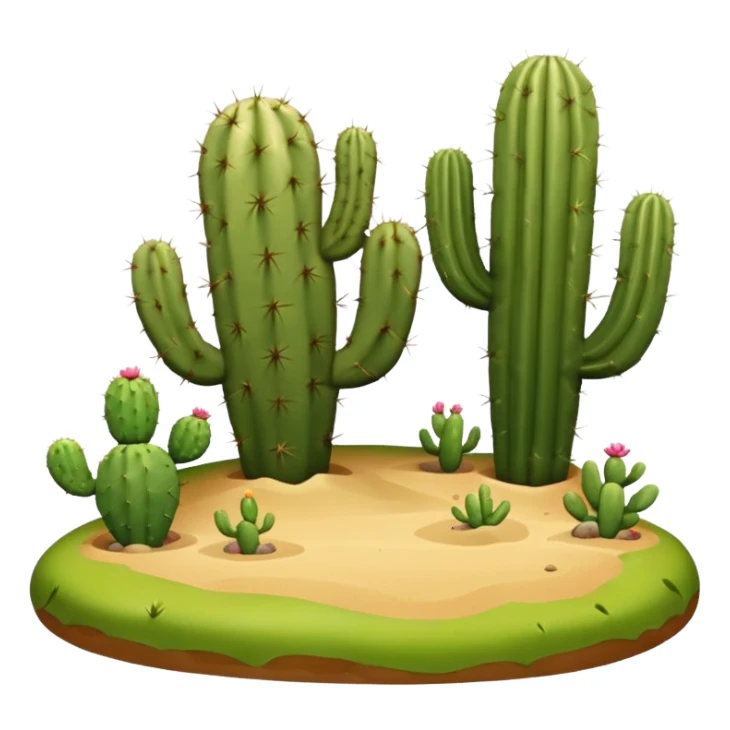 desert iwth cactus sticker