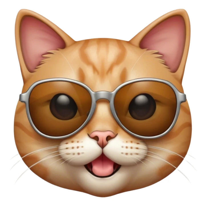 Cat with sunglasses hitting the griddy sticker