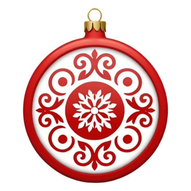 festive ornament scandinavian  sticker