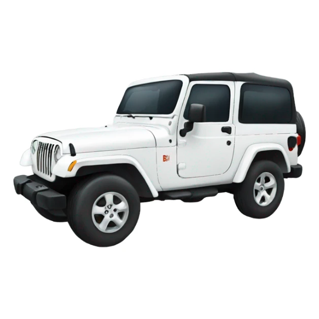 White jeep sticker
