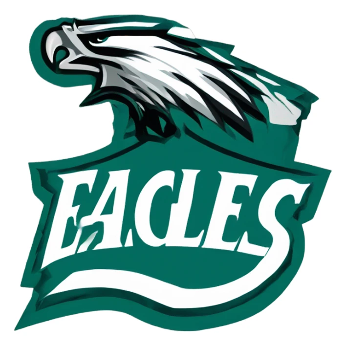 Philadelphia eagles pennant  sticker