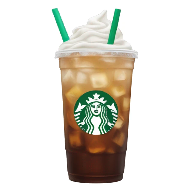 Starbucks iced drink sticker