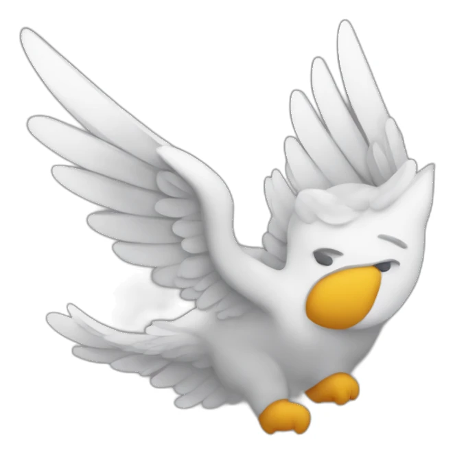 Chat rayé avec des ailes d’ange sticker