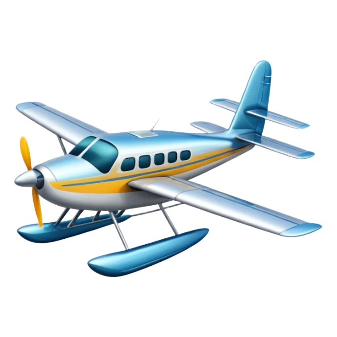 seaplane side view sticker