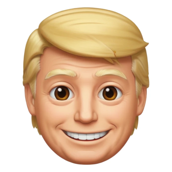 Trump smiles sticker