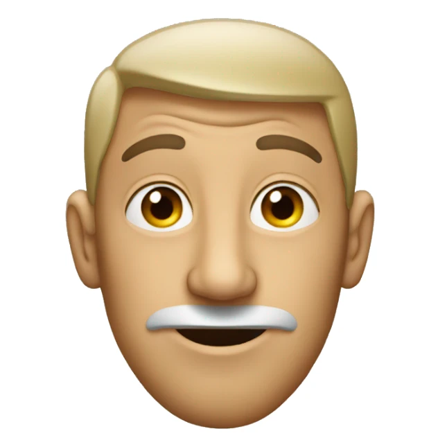 guy with nose above average sticker