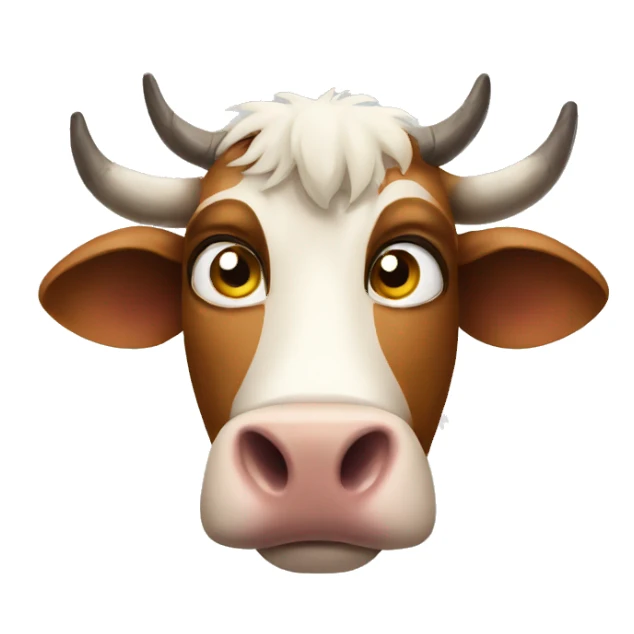 a really annoyed cow sticker
