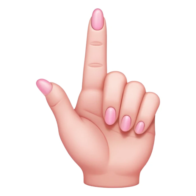 Light pink middle finger sticker