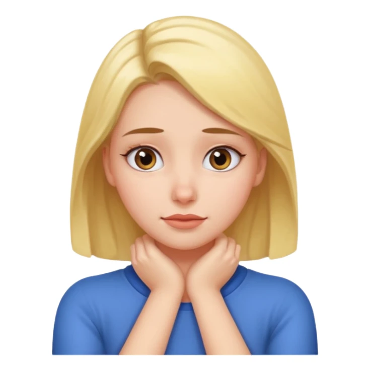 Rapariga com os braços no pescoço e com cara a revirar os olhos sticker