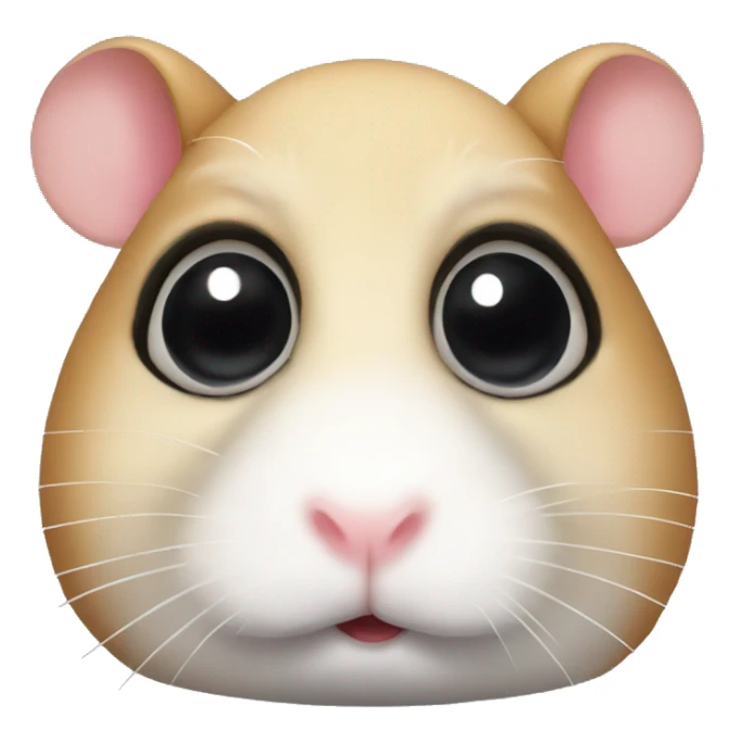 Hamster with huge black eyes sticker