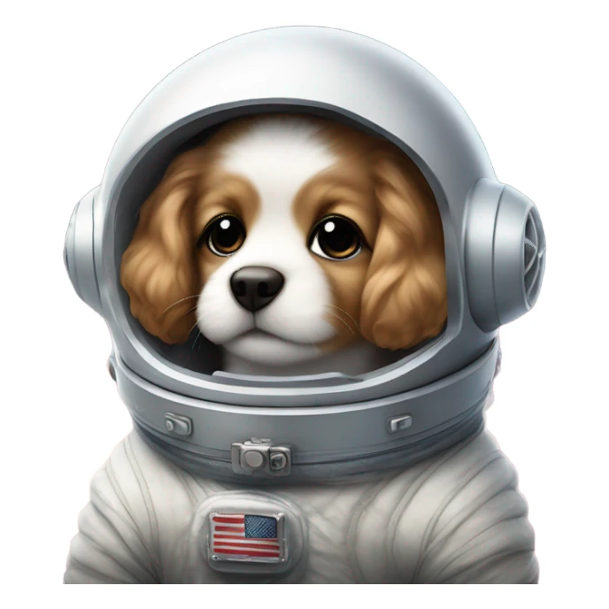 Puppy astronaut  sticker