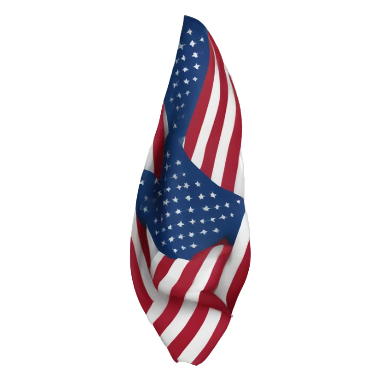 Make an upside down american flag. Plain and clean sticker
