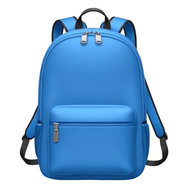 Mochila azul sticker