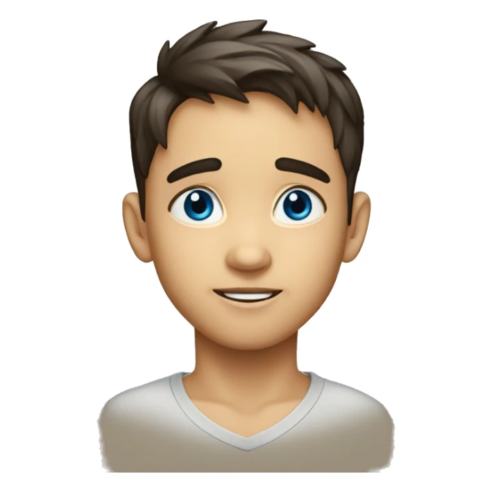 Niño rubio con los ojos azules sticker