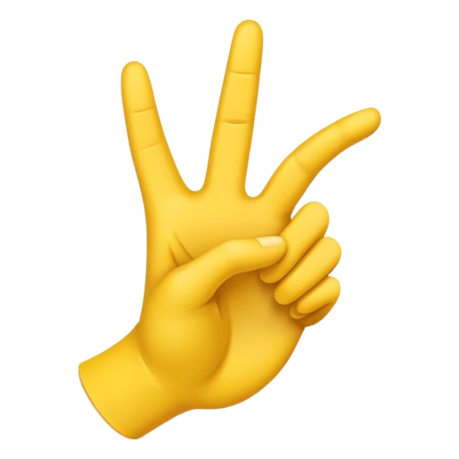 Yellow hand making an L sticker