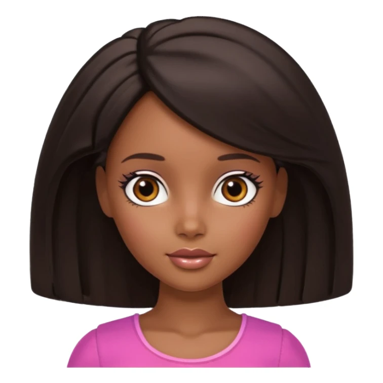 Black Barbie doll head türk🇹🇷 sticker
