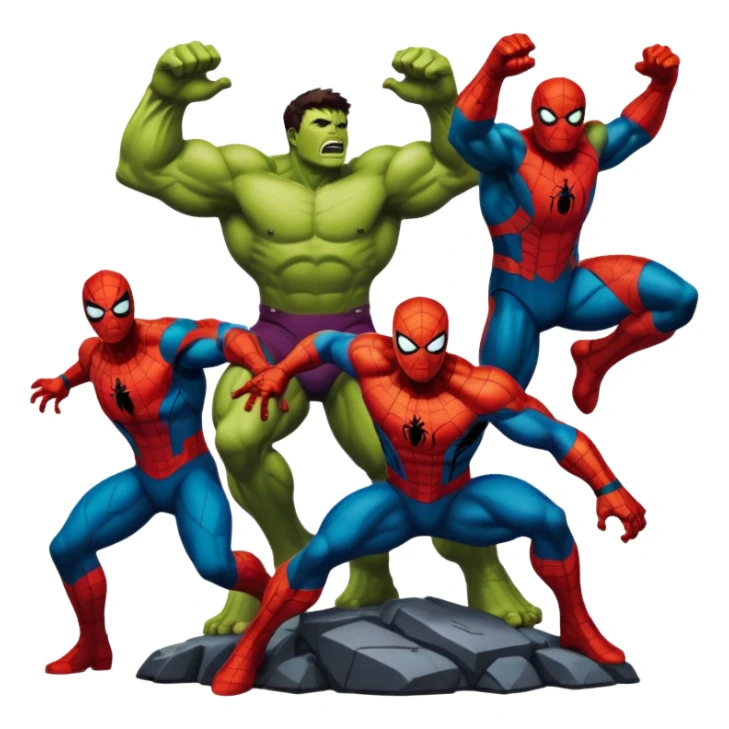 ironman,spideraman.,hulk,thor sticker