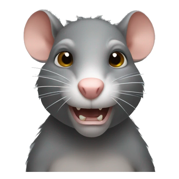 angry rat sticker