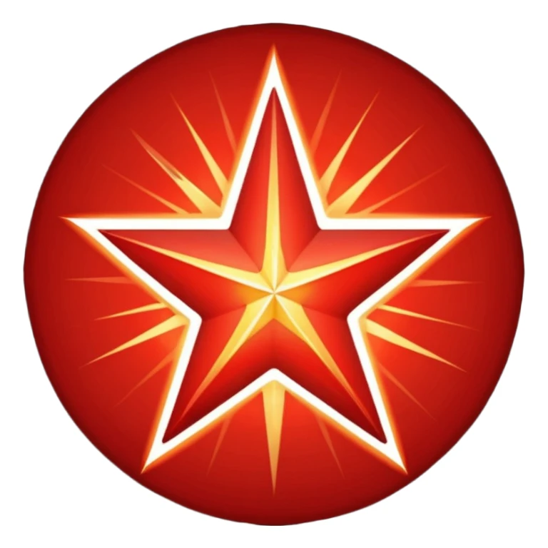red star sticker