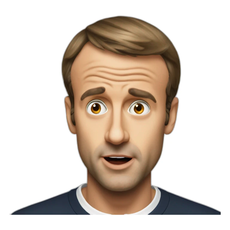 Emmanuel macron shocked sticker