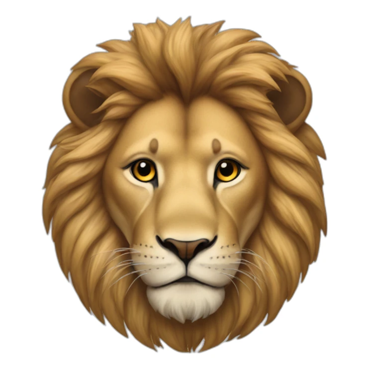 Lion face frome the side sticker