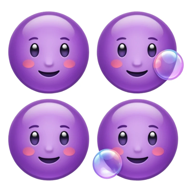 balão de comentário na cor roxa sticker