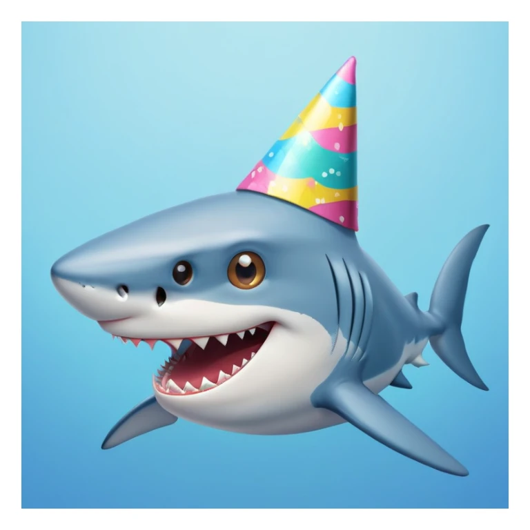 Sharck with shows sticker