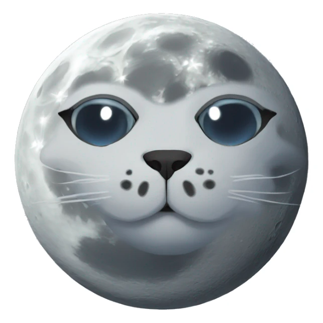 Un chat sur la lune  sticker