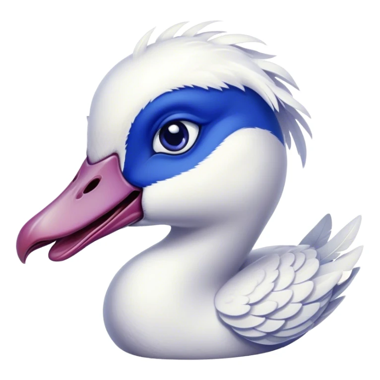 “A goose biting a blueberry.” sticker