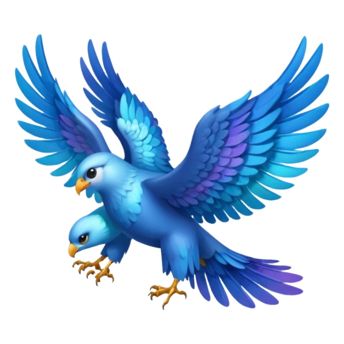 2 blue wings 🪽 left side an md right side sticker