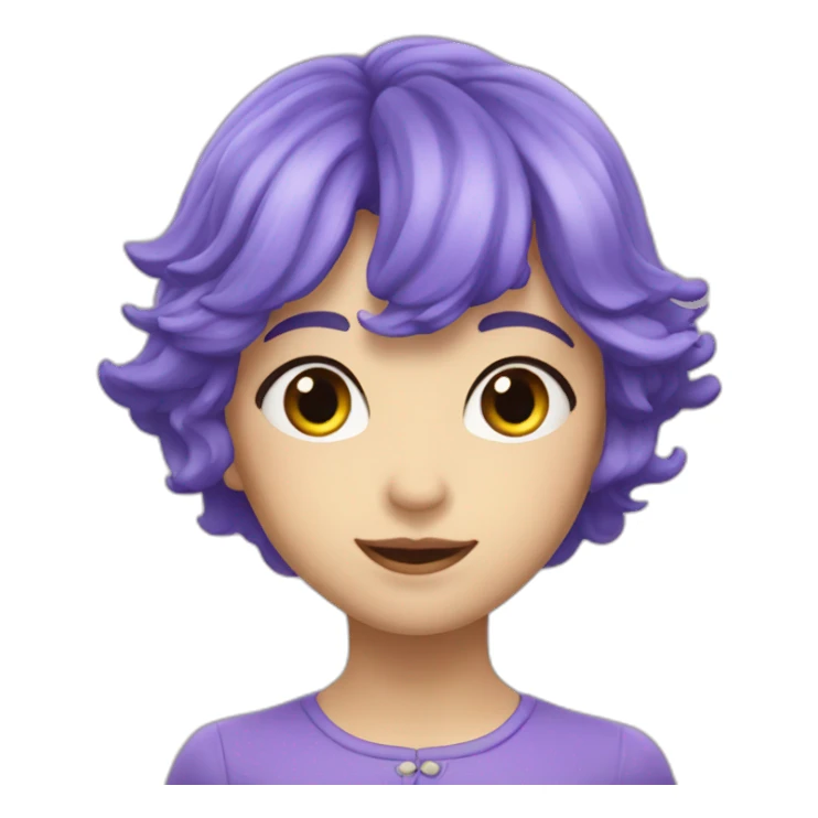 Ciel violet étoile filante sticker