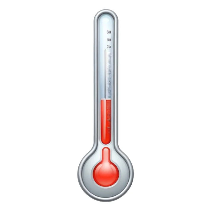 Medical Thermometer with a sharp end  sticker