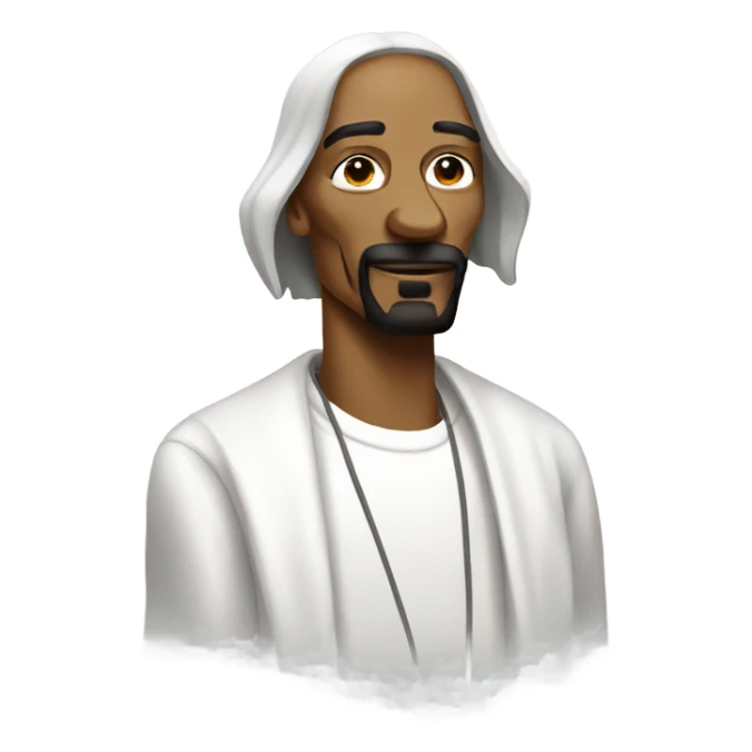 Snoop dog but white  sticker