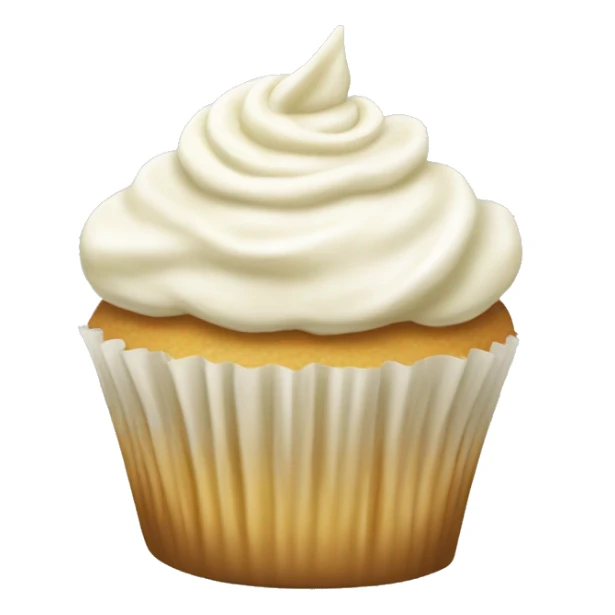 vanilla cupcake with vanilla frosting sticker