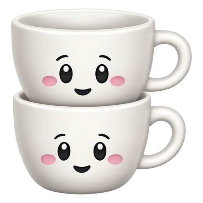 two stacked cups sticker