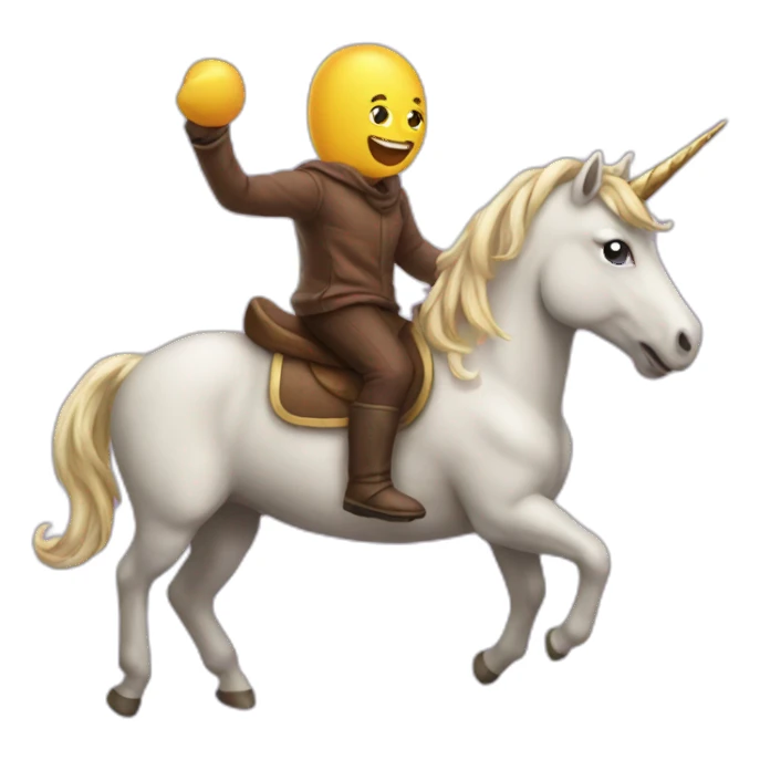 Poop riding unicorn sticker