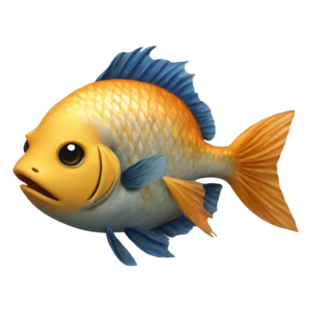 Fish with monkey sticker