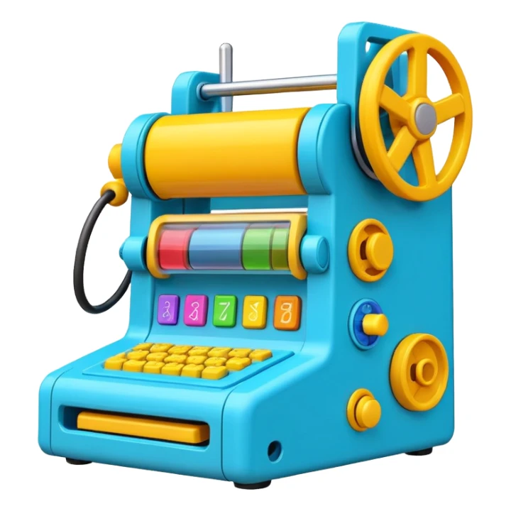 clav machine toy sticker