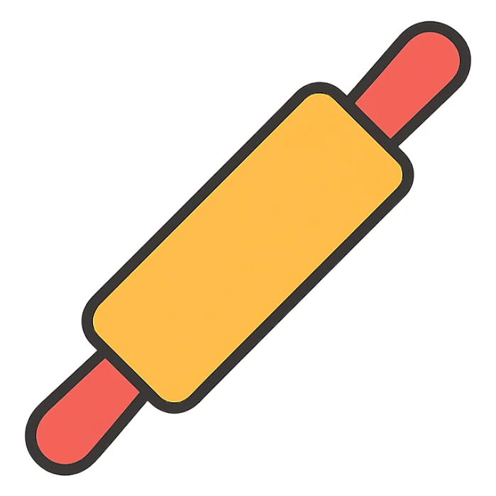 baking rolling pin sticker