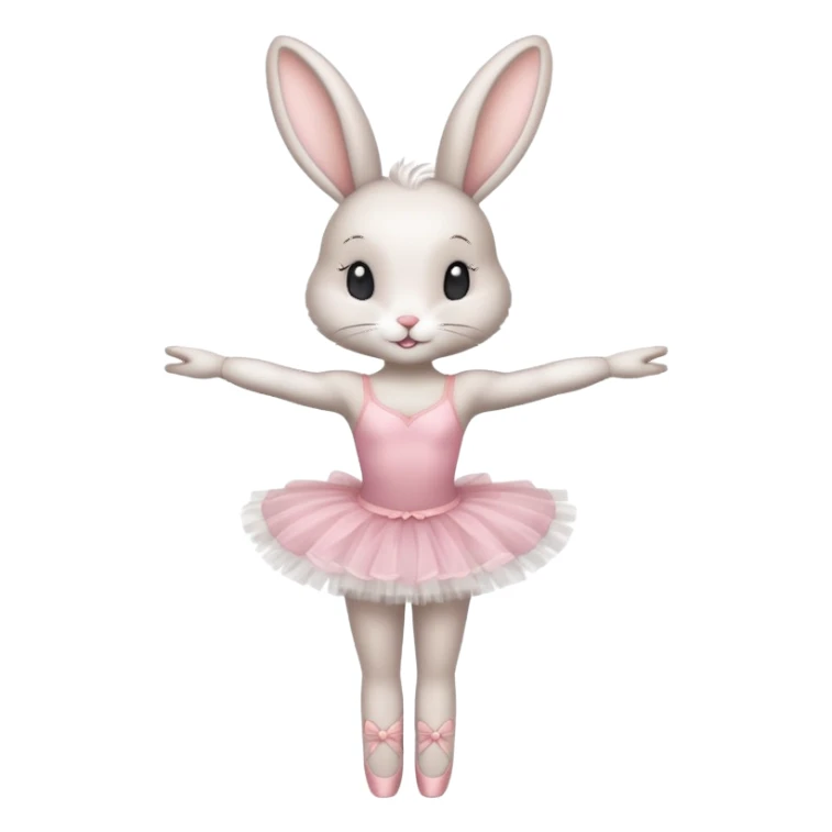 ballet dancer bunny sticker