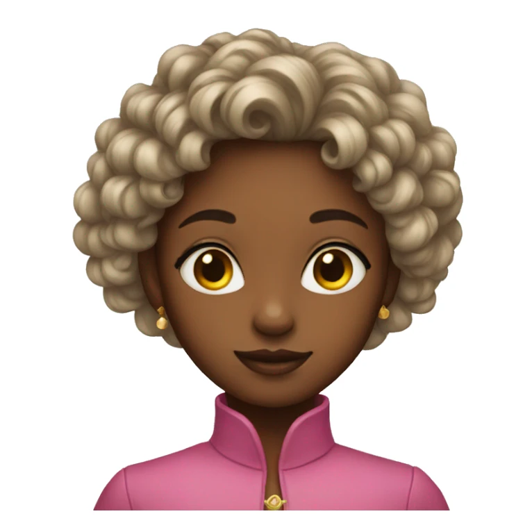 Colored heir girl sticker