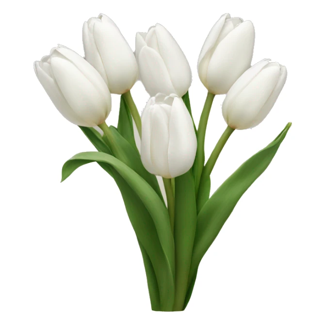 white tulips  sticker