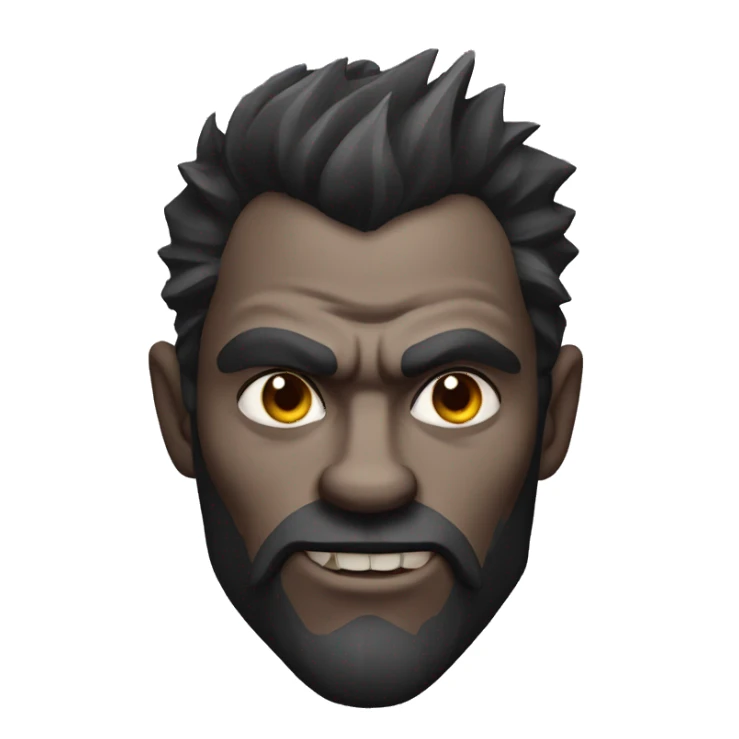 werewolf with a sharp jaw line sticker