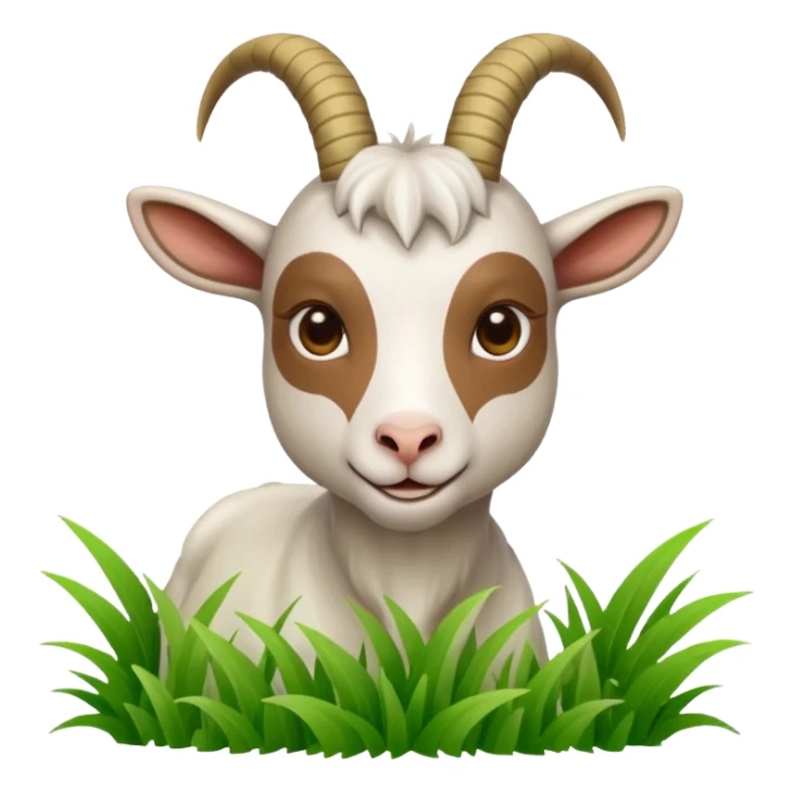 goat eating food sticker