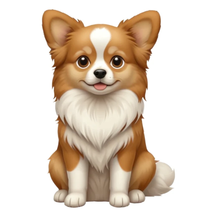 Papillion dog sticker