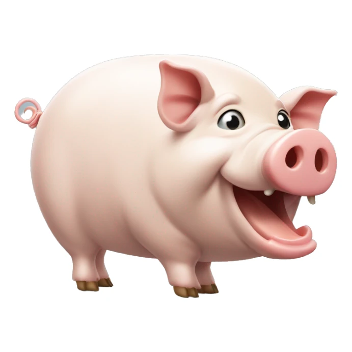 Cochon avec un queux de poisson sticker