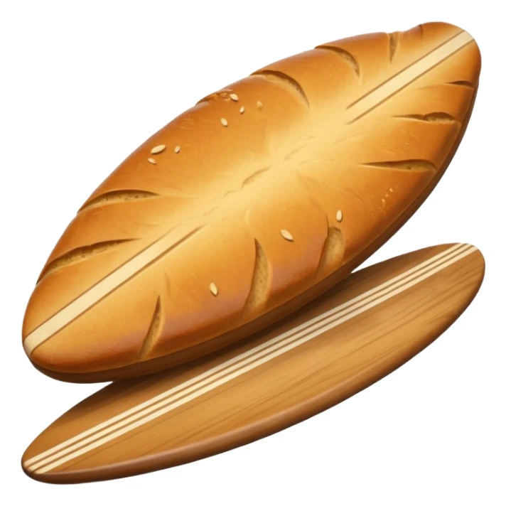 Bread on the surfboard sticker