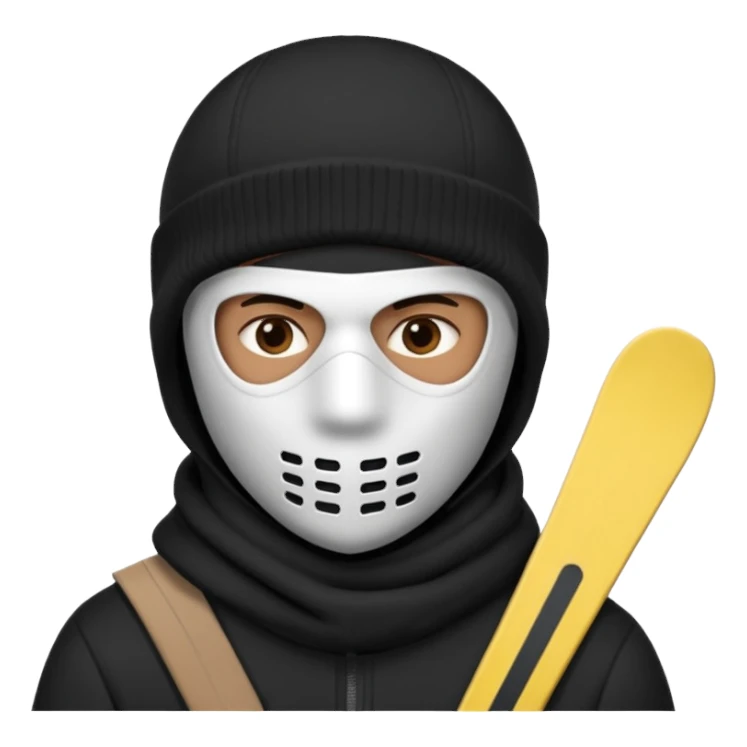 ladron con pasa montañas sticker